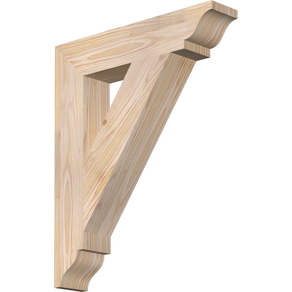 Ekena Millwork Traditional Traditional Smooth Bracket, Douglas Fir, 3 1/2"W x 18"D x 22"H BKT04X18X22TRA01SDF - main